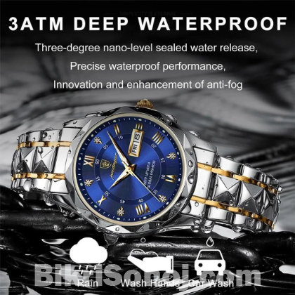 POEDAGAR 615 Diamond Cut Watch For Men